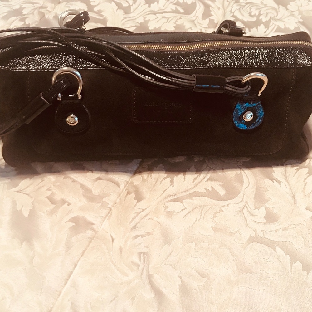 KATE SPADE CHOCOLATE SUEDE PURSE - Picture 4 of 8